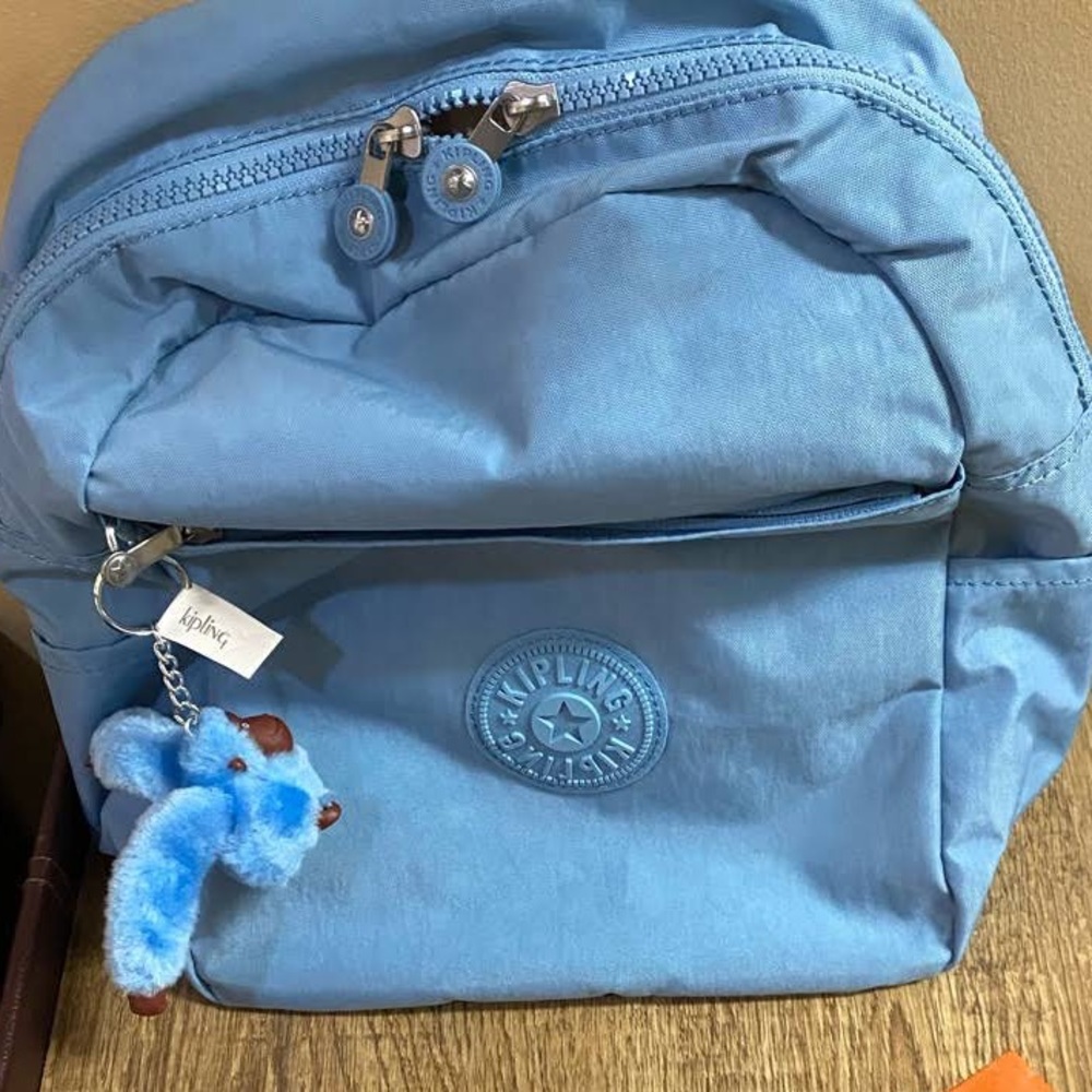 kipling mini backpack blue